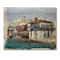 Designart - Old Houses On The Island of Mykonos Greece - Nautical & Coastal Print on Natural Pine Wood